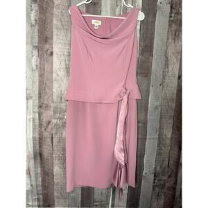 Talbots Mauve Pink Dress Vintage Y2k 80’s Sash Wedding Formal Women’s 6 Gift